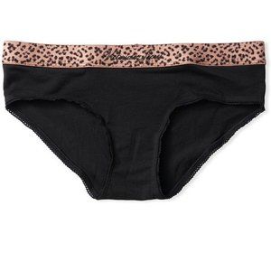 VS XS Logo Cotton Leopard Waistband Hiphugger NWT